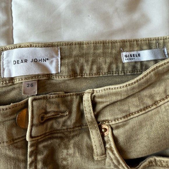 Dear John Gisele High Rise Skinny Jeans color Biscotti size 26 - Picture 8 of 9